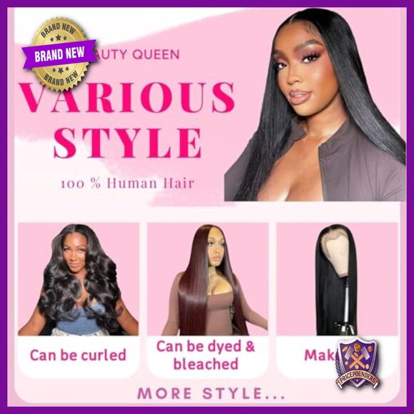 24 Inch Straight Human Hair Extensions 3 Thick Bundles Quick Weave main image 5